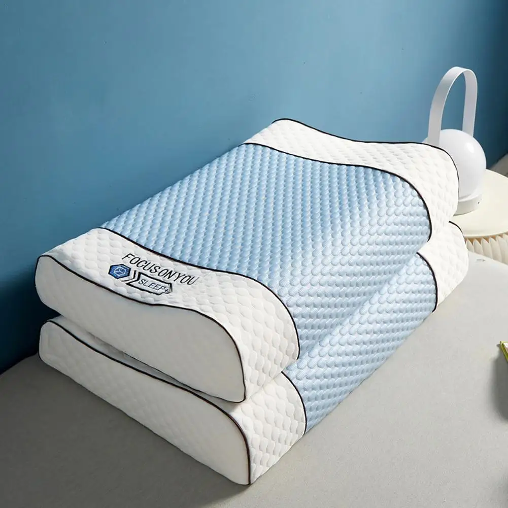 

Подушка для сна из натурального латекса, снимает давление, мягкая, удобная, дышащая, высокоэластичная, для массажа шеи