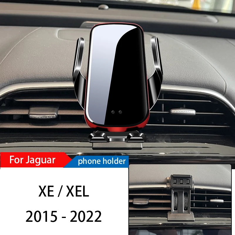 

Автомобильный держатель для телефона с беспроводным зарядным устройством, подставка для Jaguar XE XEL 2015-2022, регулируемый кронштейн для GPS-навигатора, аксессуары для мобильного телефона