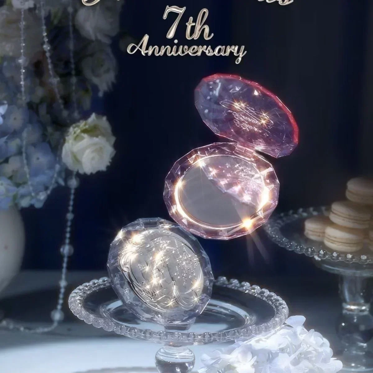 Зеркало Flower Knows Moonlight Mermaid Collection Ручное зеркало Limited Белый Синий Розовый Шоколадное Зеркало Феи (art.: 3920c853d17ca) - 3920c853d17ca