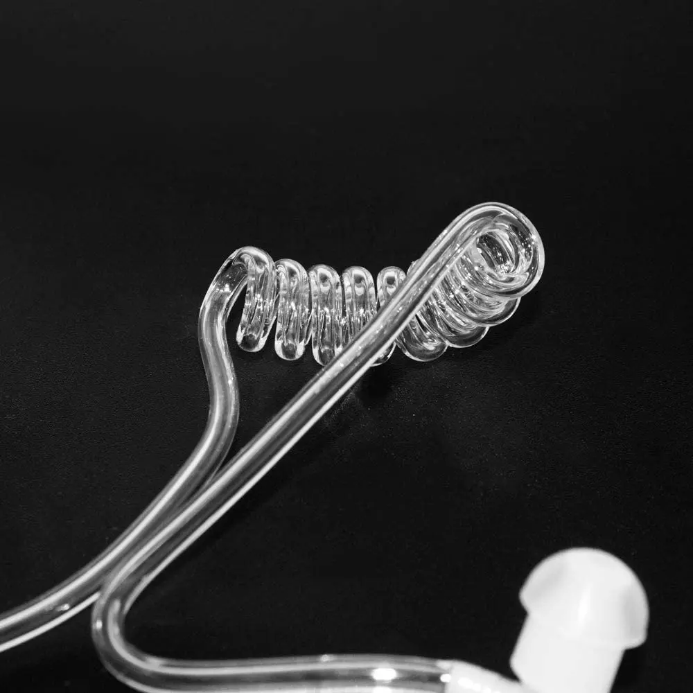 3.5mm 1 Pin Listen Only Surveillance Covert Acoustic Air Tube Earpiece Police Radio Headset Motorola Walkie-talkie Accessories