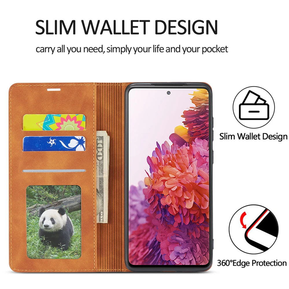 Leather Phone Case For Samsung Galaxy A72 A52 A42 A32 A73 A53 A33 A23 A13 A12 A71 A51 A31 A21 A70 A50 A30 A20 Wallet Cards Cover