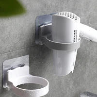 wall mount free punch hair dryer holder curler shelf bathroom accessories