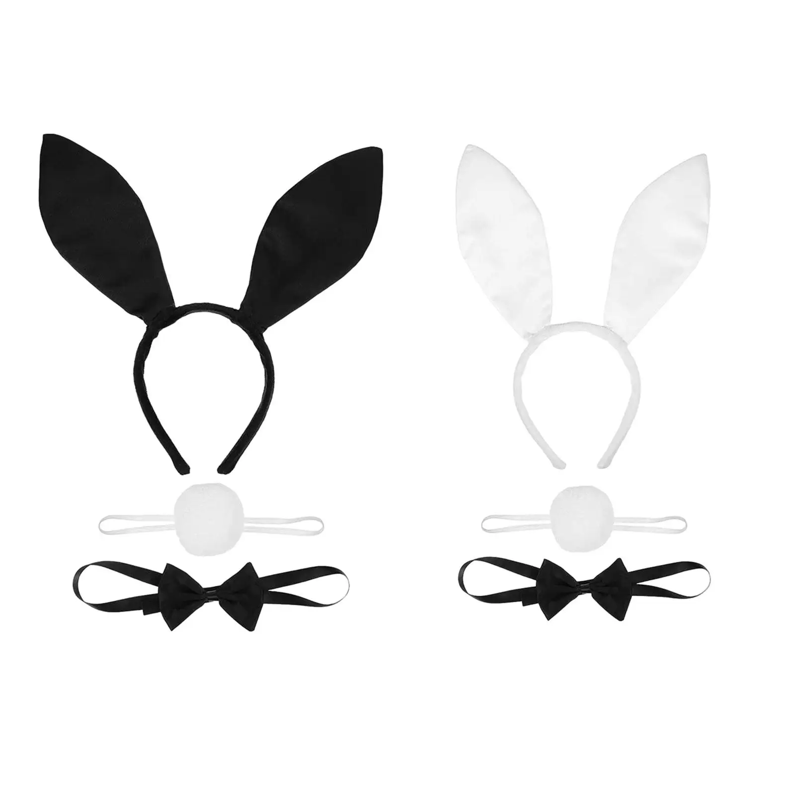 

Women's Bunny Costume Set Rabbit Ear Headband Fancy Dress Bunny Girl Cosplay Animal Themed Parties for Party Role Play Carnival