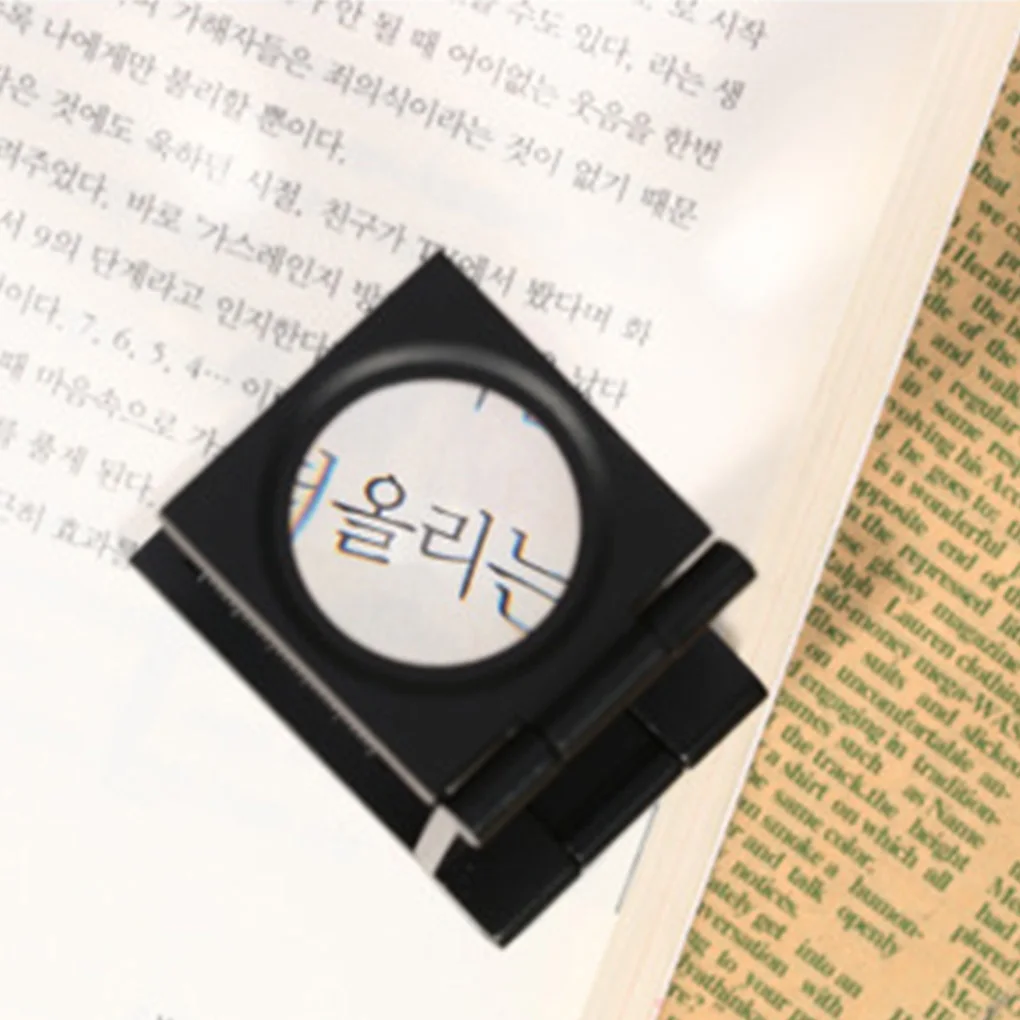 

10x Folding Magnifier Desktop Magnifying Glass Jewelry Loupe Optical Lens Tool with LED Light