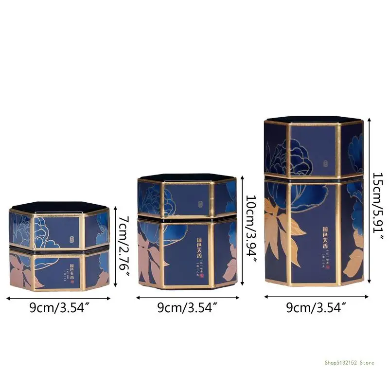 QX2E шестигранные контейнеры для хранения чая банки контейнер еды конфет кофе