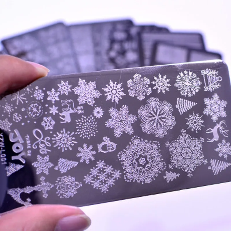 

New 1PC Butterfly Steel Nail Stamping Plate Flower Leaf Jewelry Image Geometric Polish Stencil Nail Art Template