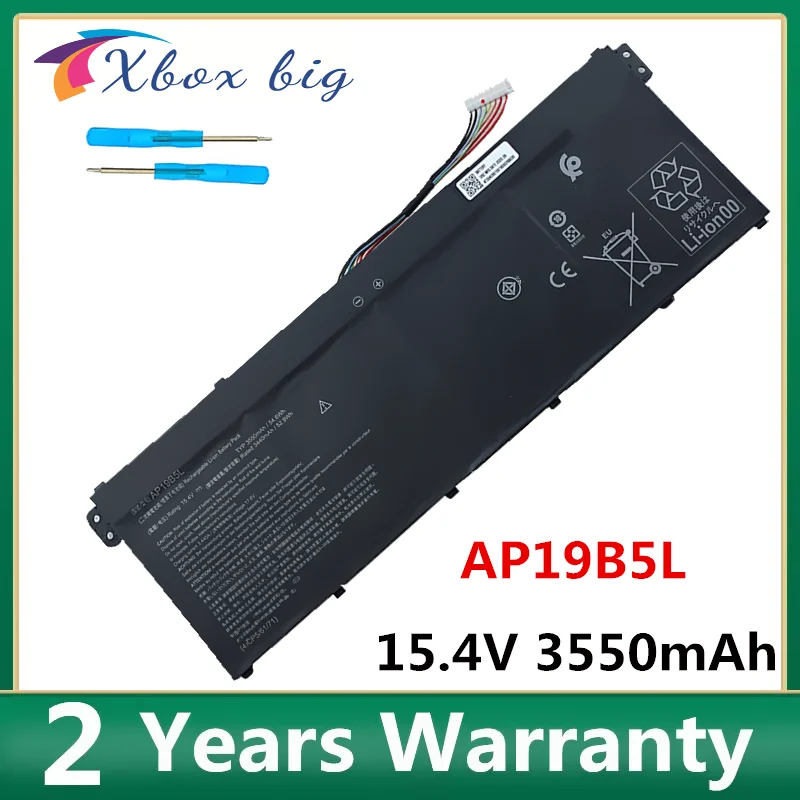 Аккумуляторная батарея AP19B5L для ноутбука Acer Aspire 5 A515-43 Sf314-42 15 4 V 3550mAh 54.6Wh