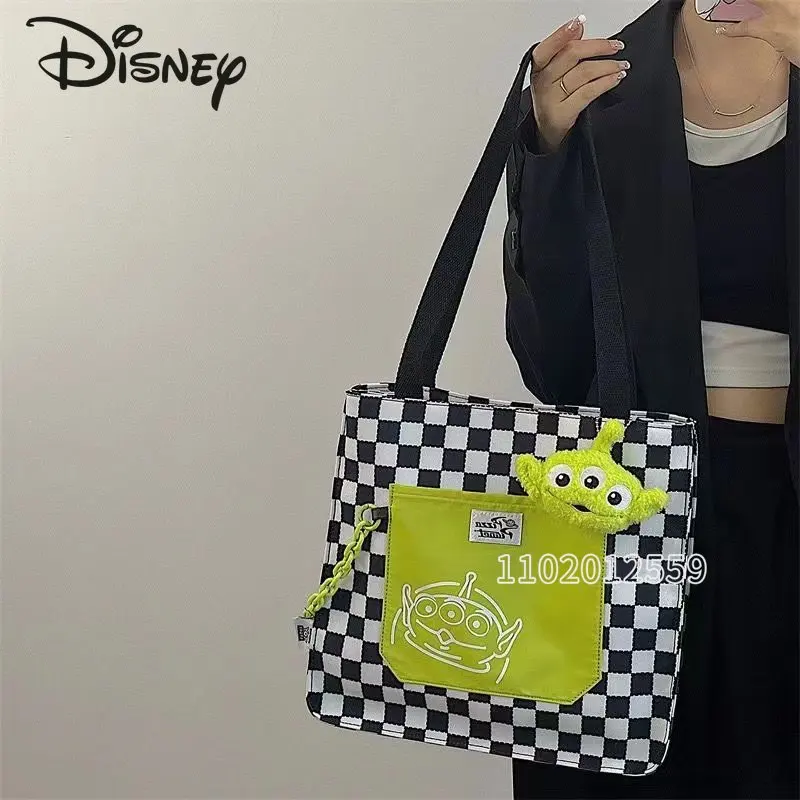 Disney Toy Story New Women's Handbag Cartoon Women's Bag Large Capacity Shoulder Bag Canvas Personalized Fashion Tote Bag