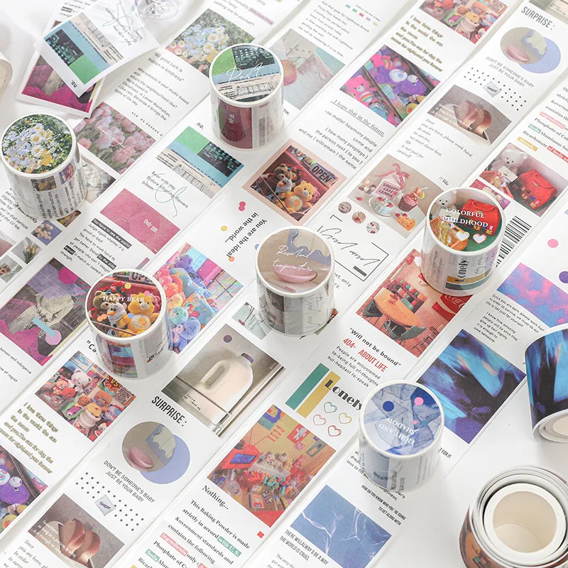 

10pcs/1lot Masking Tapes record beautiful Decorative Adhesive Scrapbooking DIY Paper Japanese Stickers