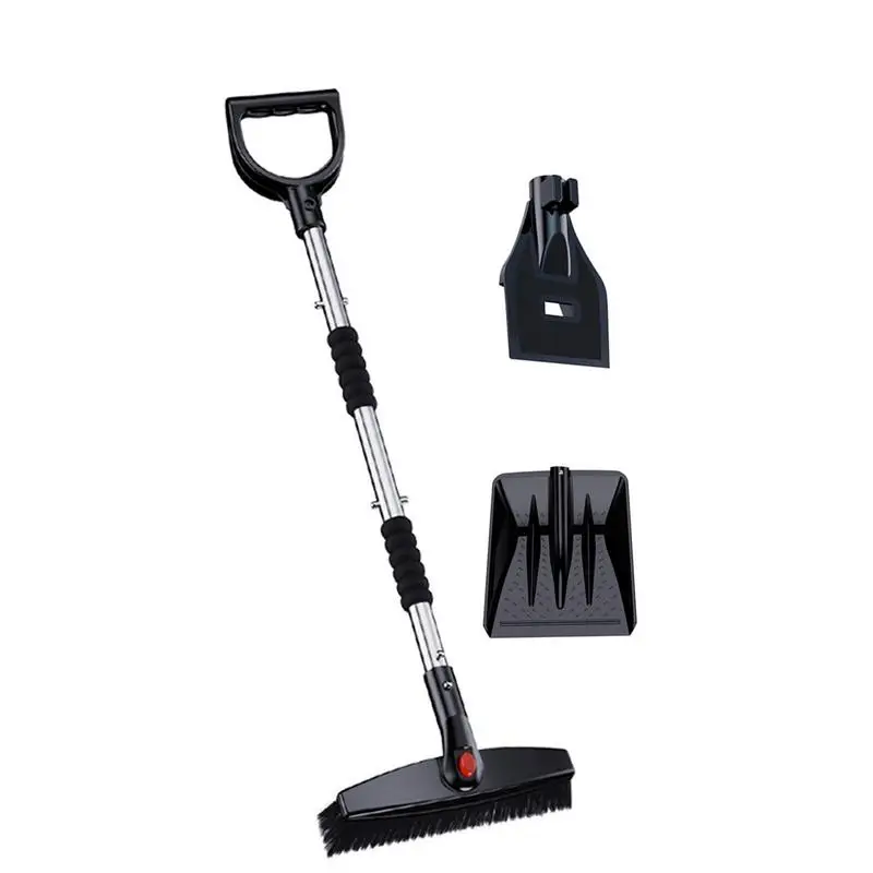 

3-In-1 Snow Shovel Kit Multifunctional Snow Shovel And Brush Outdoor Snow Shovels For Snow Removal Driveway Detachable And