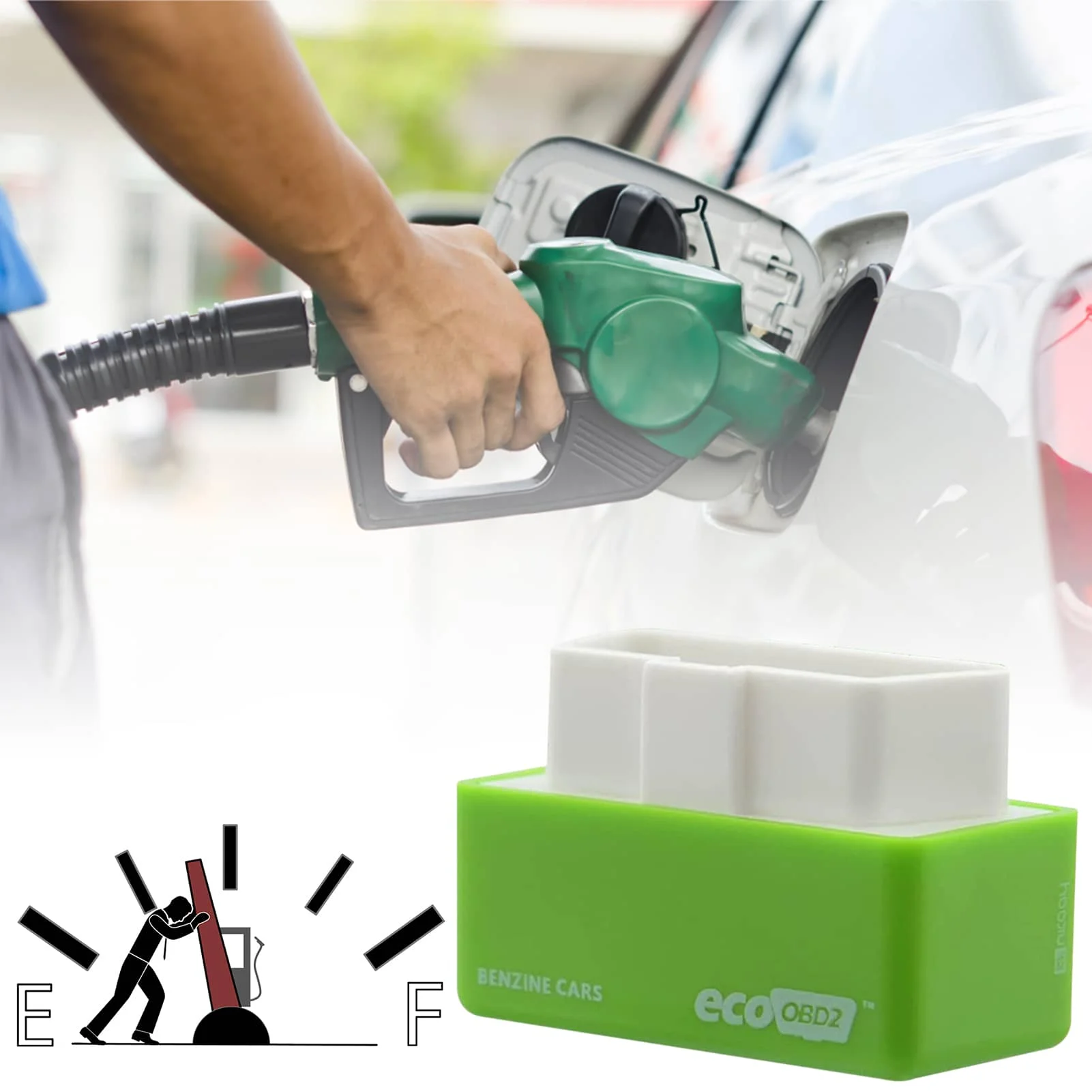 

Eco OBD2 чип тюнинг бокс EcoOBD2 экономия топлива Gasolines Plug & Drive производительность OBD2 Сброс кнопки для бензинового автомобиля Экономия Газа
