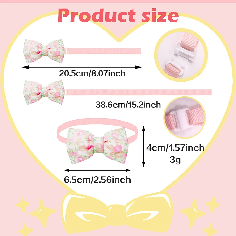 Регулируемый галстук-бабочка для собак ручной работы 10 шт.