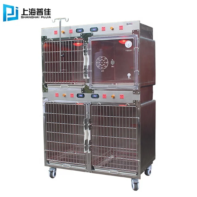

Professional 304 Stainless Steel Veterinary Medical Cage Oxygen cage