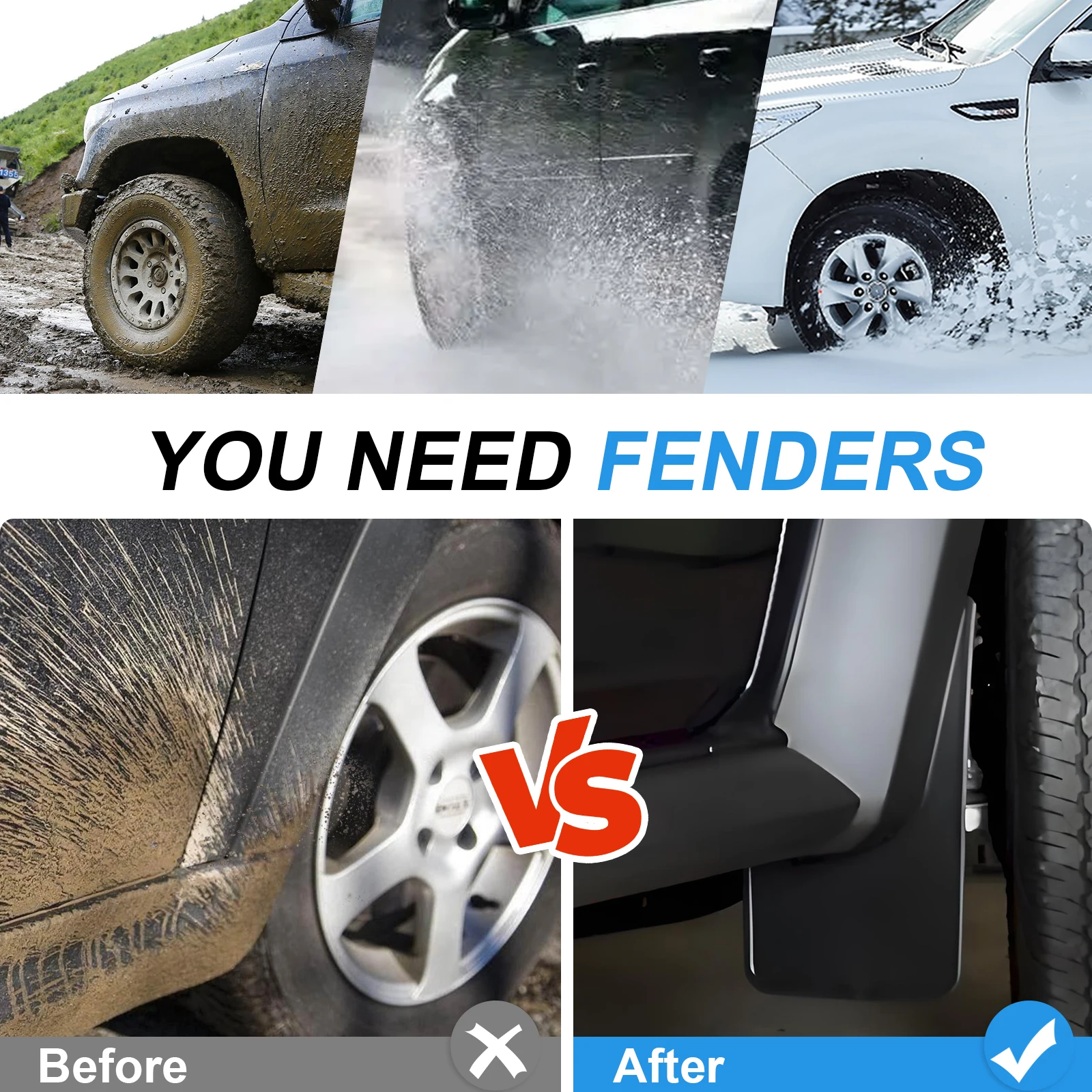 Брызговики для Suzuki Jimny Sierra JB64 JB74 2019 2020 2021 2022 2023 брызговики автомобильные