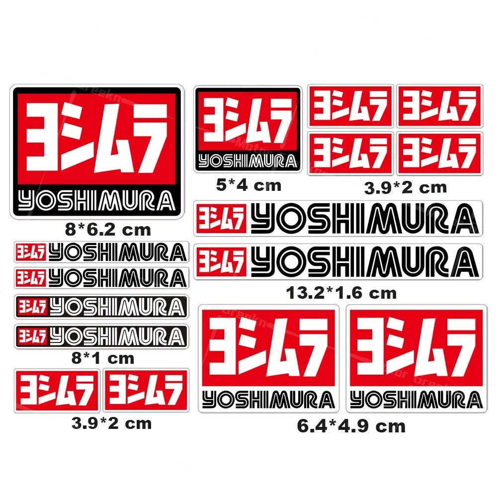 

Для мотоцикла Yos-himu-ra светоотражающие наклейки на выхлопную трубу украшения мото кузов топливный бак лобовое стекло для Ducati Suzuki Yamaha