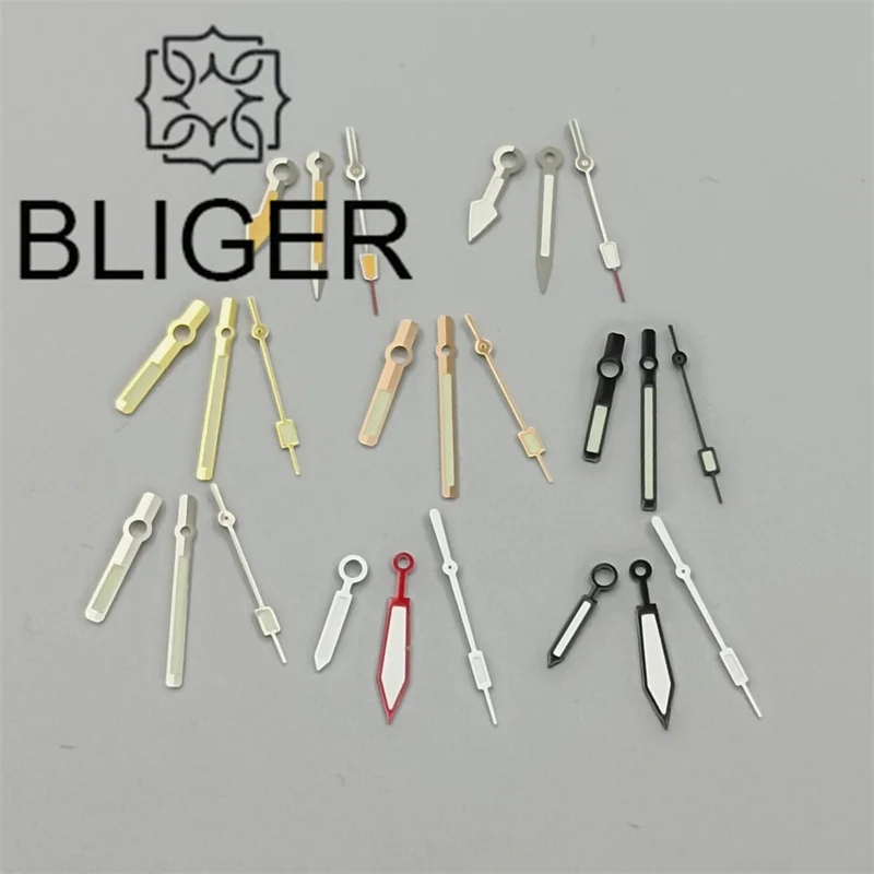 Часы-пилот BLIGER черные серебристые красные оранжевые лакированные супер C3