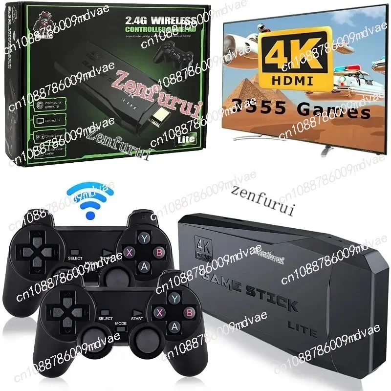 M8 4K HD TV Stick встроенные игры 3500/10000 видео с беспроводным контроллером консоль для PS4