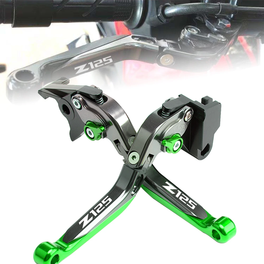 

Для Kawasaki Z125 2015 2016 2017 2018 2019 2020 ручка тормозной муфты аксессуары для мотоциклов складные рычаги тормозной муфты