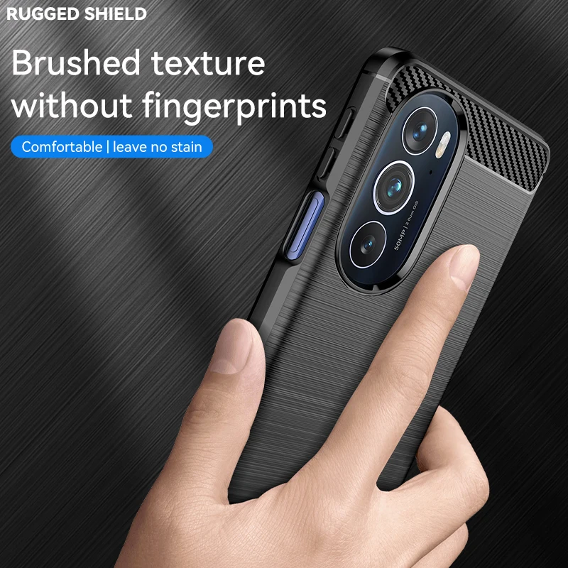 For Motorola Moto Edge Plus Case Silicone Fiber Soft TPU Cover For Motorola Edge Plus Cover Moto Edge Plus 2022 30 Pro X30 Case