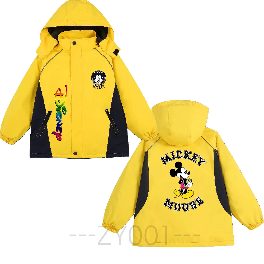 

2022 Korean Kids Coat Disney Female Child Coat Winter Jumpsuit Kids Clothes Girls Children Clothes Girl Minnie Leisure Mickey