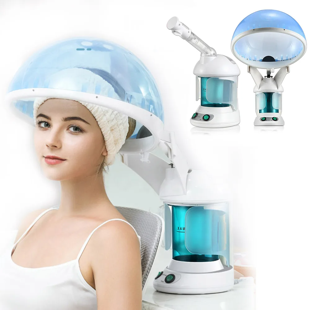 

2 In 1 Facial Steamer Vaporizador Hair Air Humidifier Face Moisturizer for Facial Sauna Hydration Spa Hot Nano Mister Skin Care