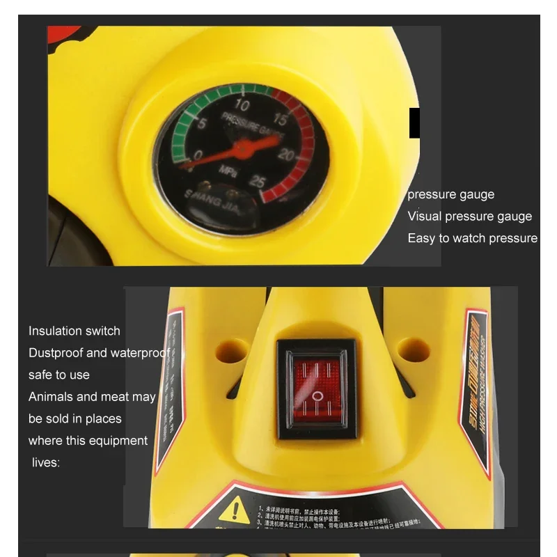 Автомойка с регулировкой давления 220 В водяной пистолет мощная чистящая машина