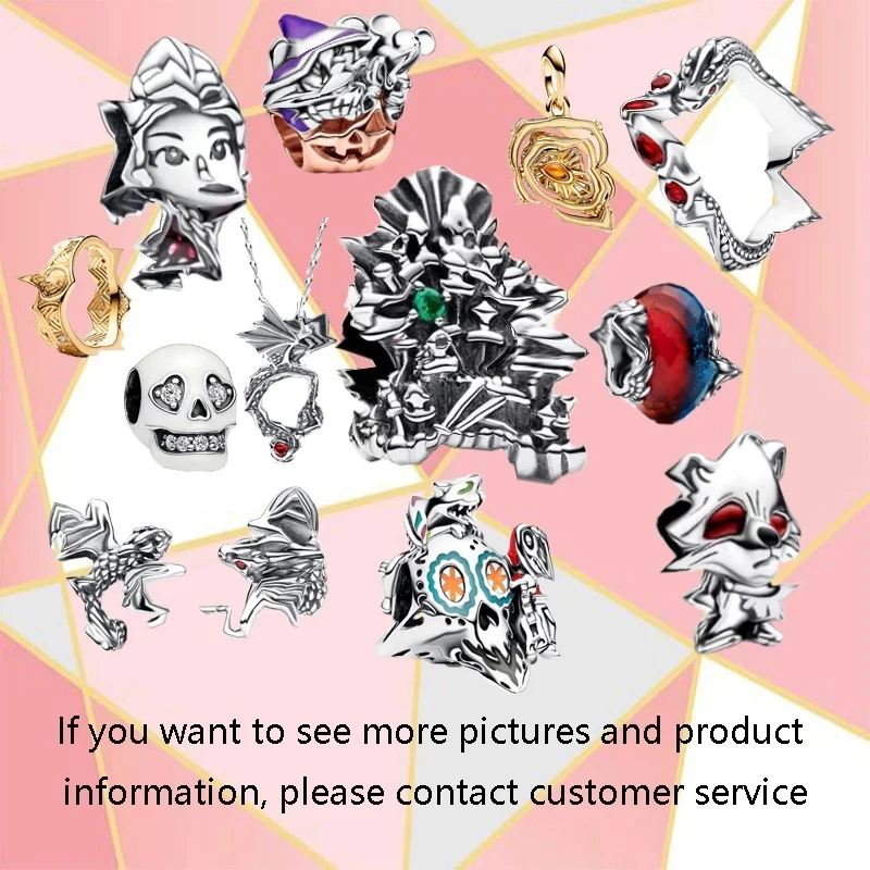 

Новинка 2023 г., ювелирные изделия из серебра пробы, серия парка аттракционов, фиолетовые светящиеся серьги в виде животных, королевы, дикого волка, с рисунком дракона