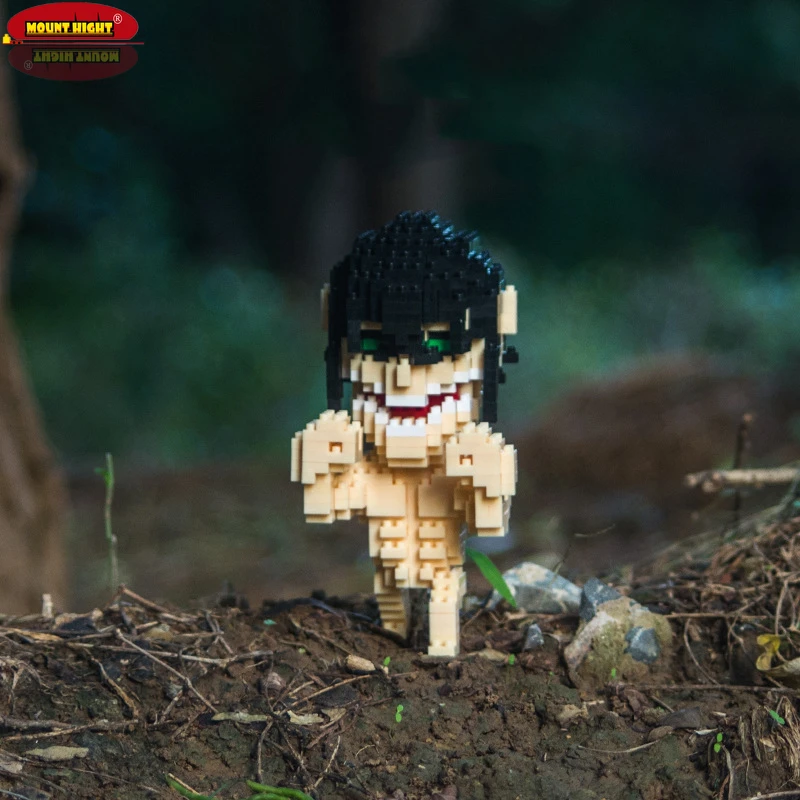

Anime 3D DIY Colossal Titan Armored Titan Jaw Titan Building Blocks Eren Brickheadz Diamond Block Action Figure Kids Toy Gift