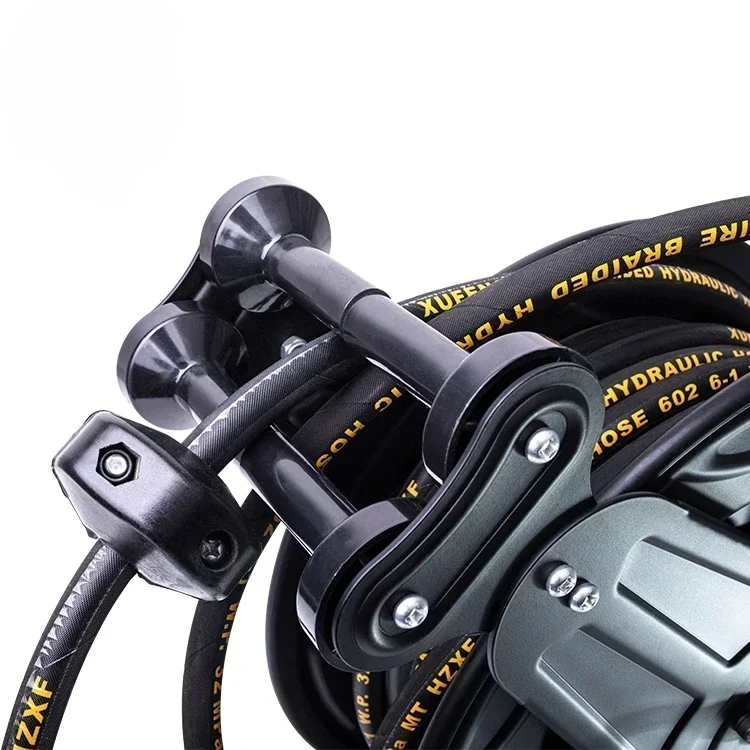 Автоматическая втягивающая металлическая катушка для шланга. Садовое настенное