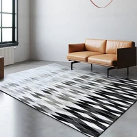 american style geometric lattice carpet area carpet for living room decor office custom 3m wide bedside rug bathroom floor mat