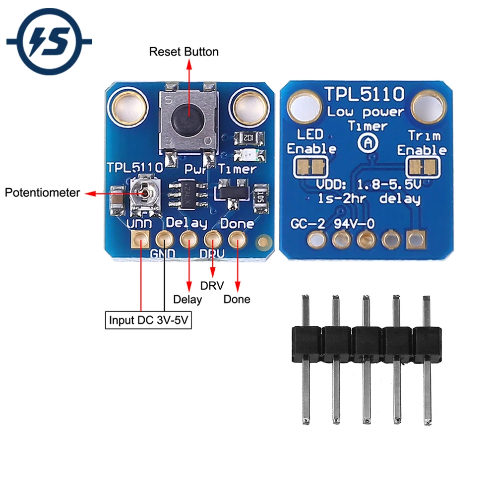 

TPL5110 Low Power Timer Breakout Module Switch Button Development Board MOSFET Driver