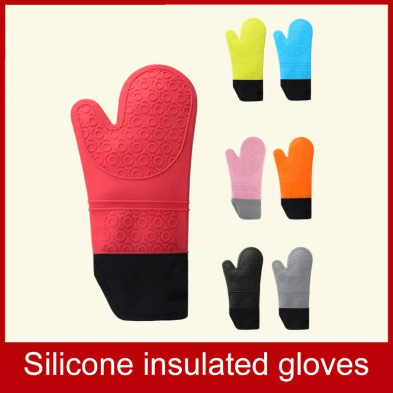 

Silicon Kitchen Glove Oven Heat Resistant Baking Gloves Oven Gloves Bbq Gloves Kitchen Utensils Oven Potholders Kitchen Gloves