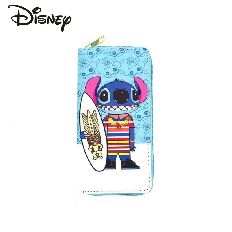 Disney Stitzer New Wallet Fashion Large Capacity Long Women's Wallet Cartoon Versatile Multi Card Multifunctional Storage Bag