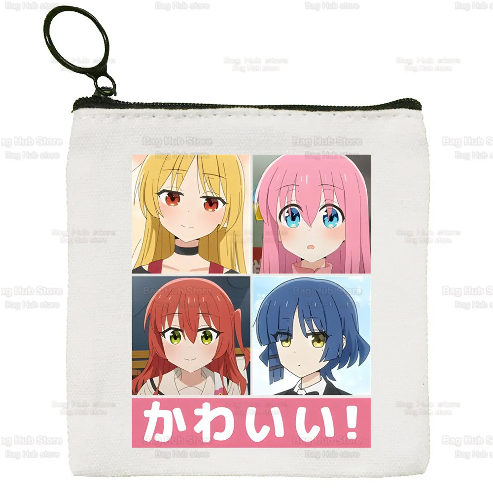BOCCHI THE ROCK! Coin Purse Hitori Gotoh Ijichi Nijika Mini Wallet Change Pouch Bocchie The Rock Keys Card Storage Card Bag