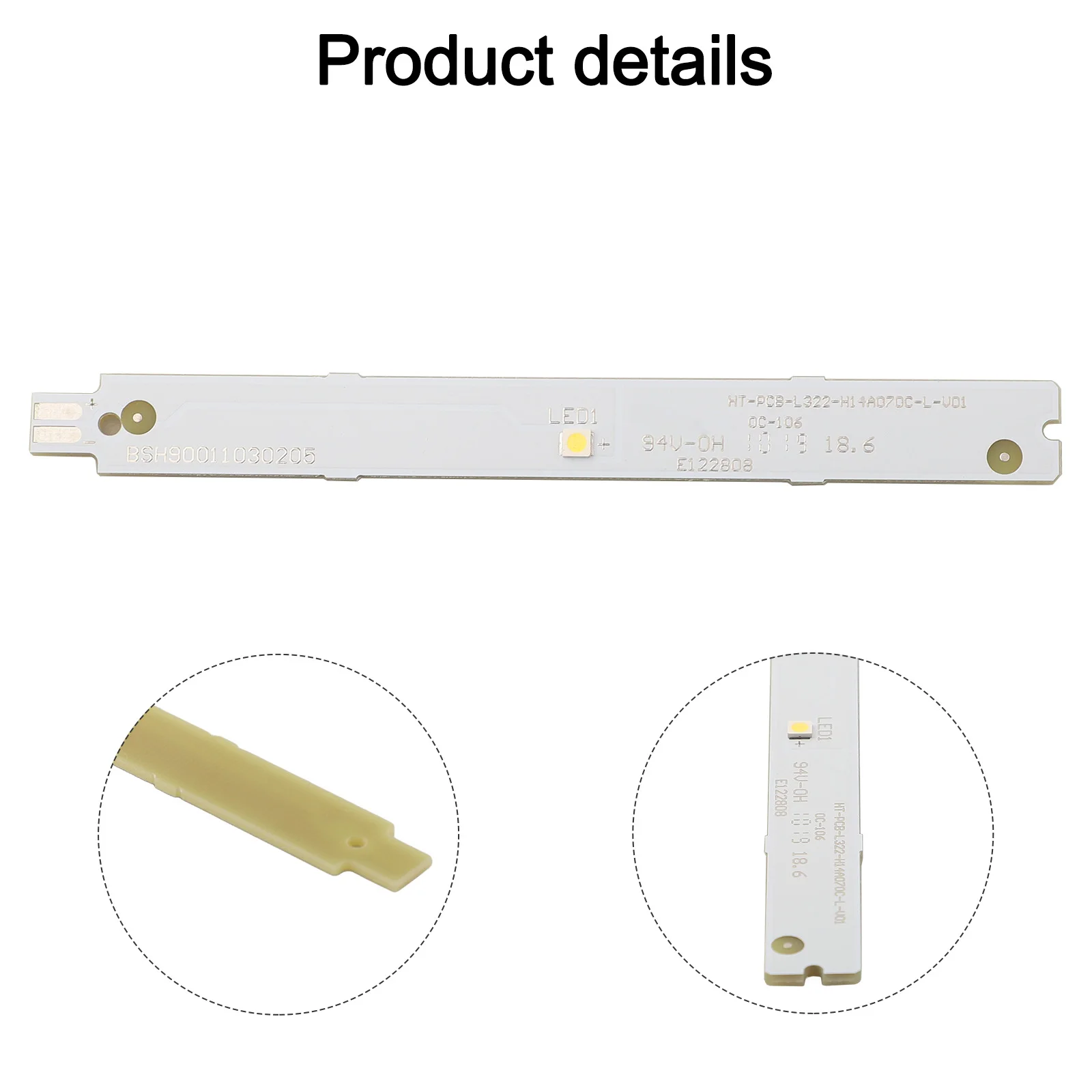 

Детали холодильника Light Bar для Siemens BSH 9001030205 9001069888 3 В бытовые сменные аксессуары для холодильников