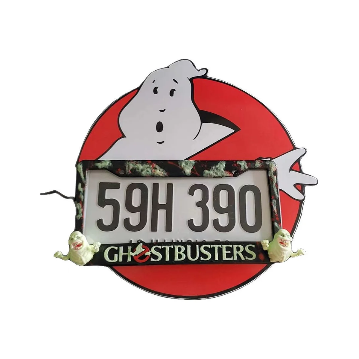 

Декор для дома, рамка номерного знака на Хэллоуин, украшение номерного знака для большинства транспортных средств, простая установка