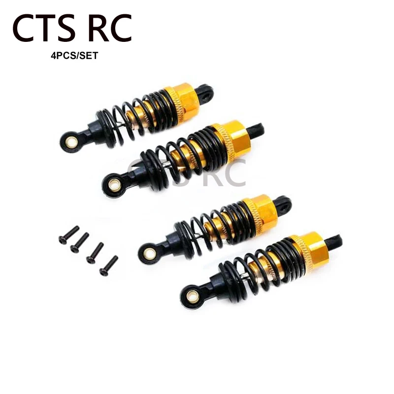 Радиоуправляемая машина 4 шт. Sasis Aloi Aluminium Aksesori Suku Cadang Upgrade Peredam Kejut DIY Cocok Langsung для