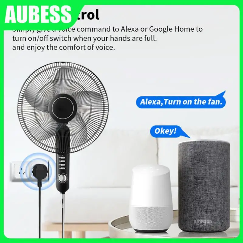 

Умная розетка Tuya с голосовым управлением, работает с Alexa Google Home, Wi-Fi, с управлением через приложение Tuya Smart Life, функцией таймера, для умного дома