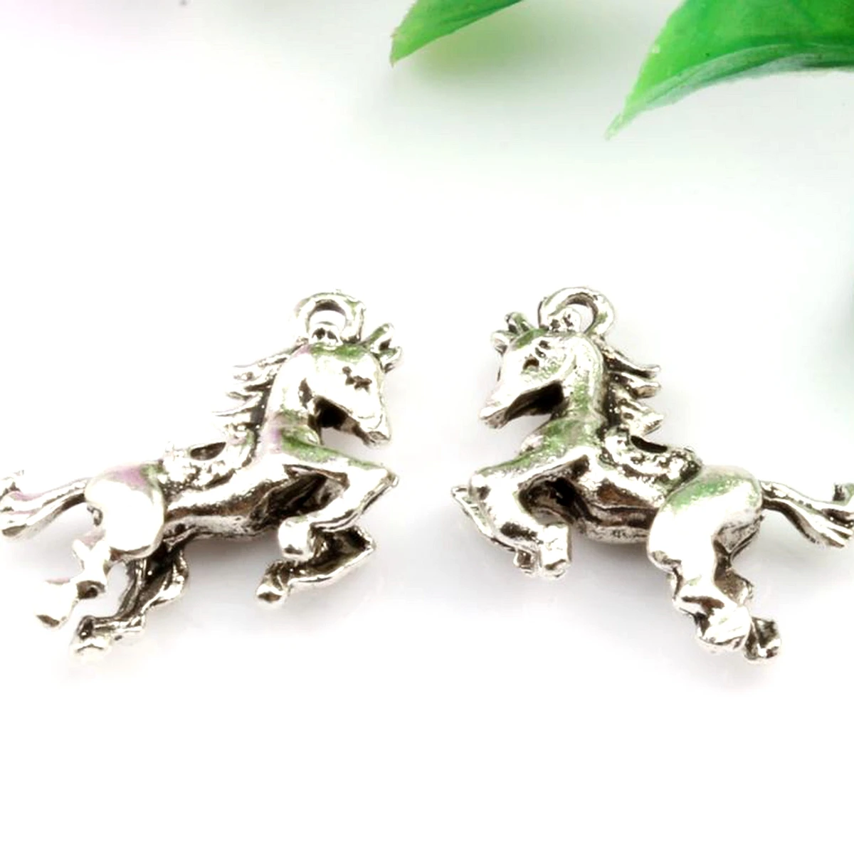 

20Pcs Zinc Alloy Horse Charms Pendants For Jewelry Making Findings 18x22mm (nm226)