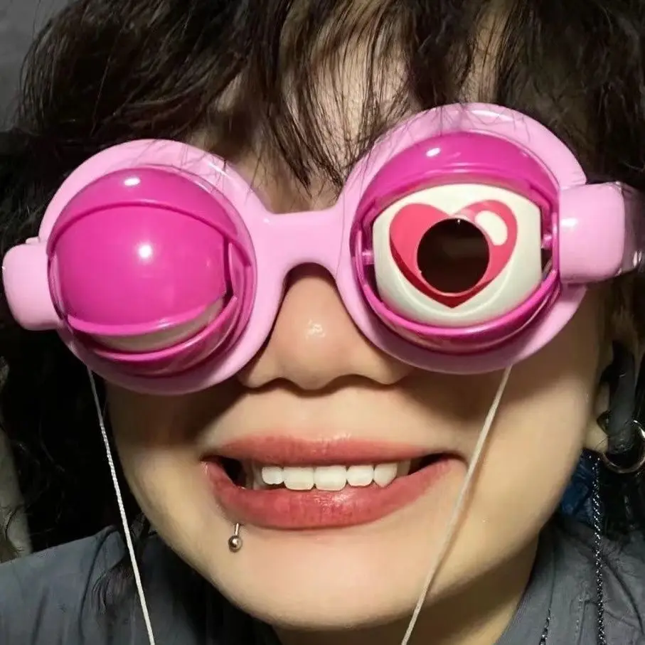 Забавные очки Крейзи мигает раньше реквизит для взрослых детей Большой Глаз