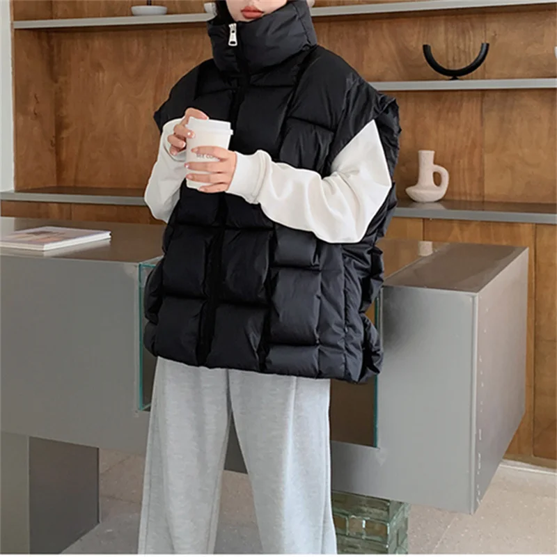 

Зимние утепленные жилеты, Женская куртка, женская уличная одежда без рукавов Y2k, модные повседневные пуховики, верхняя одежда