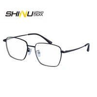 shinu glasses vintage men titanium glasses frame prescription myopia hyperopia optical eyeglasses frame retro square eyewear