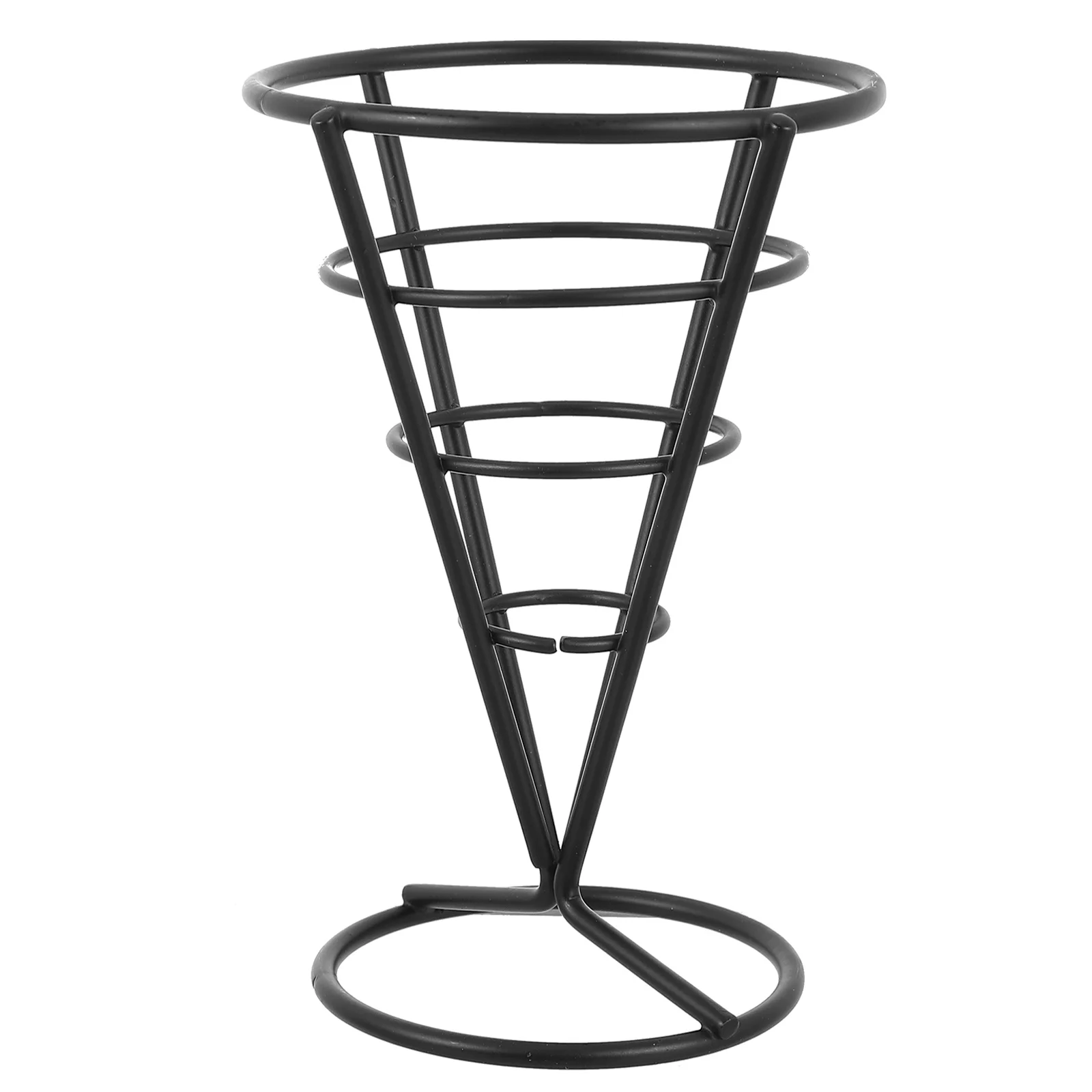 

Basket Cone Stand Fries French Holder Frywire Snack Display Chips Chicken Fried Metal Serving Rack Ice Chip Cream Baskets
