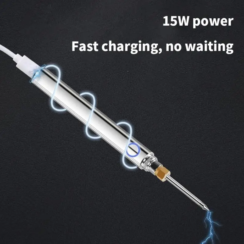 Wireless Charging Electric Soldering Iron Solder Iron USB 5V Fast Charging Lithium Battery Portable Repair Welding Heating Tools