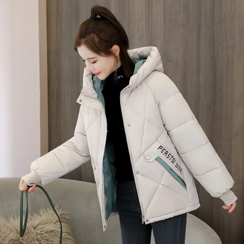 Short Thin Down Jacket for Women Demi-season Parka New In Outerwear Spring Hooded Winter Quilted Padded Coat Oversize 2023 Hot