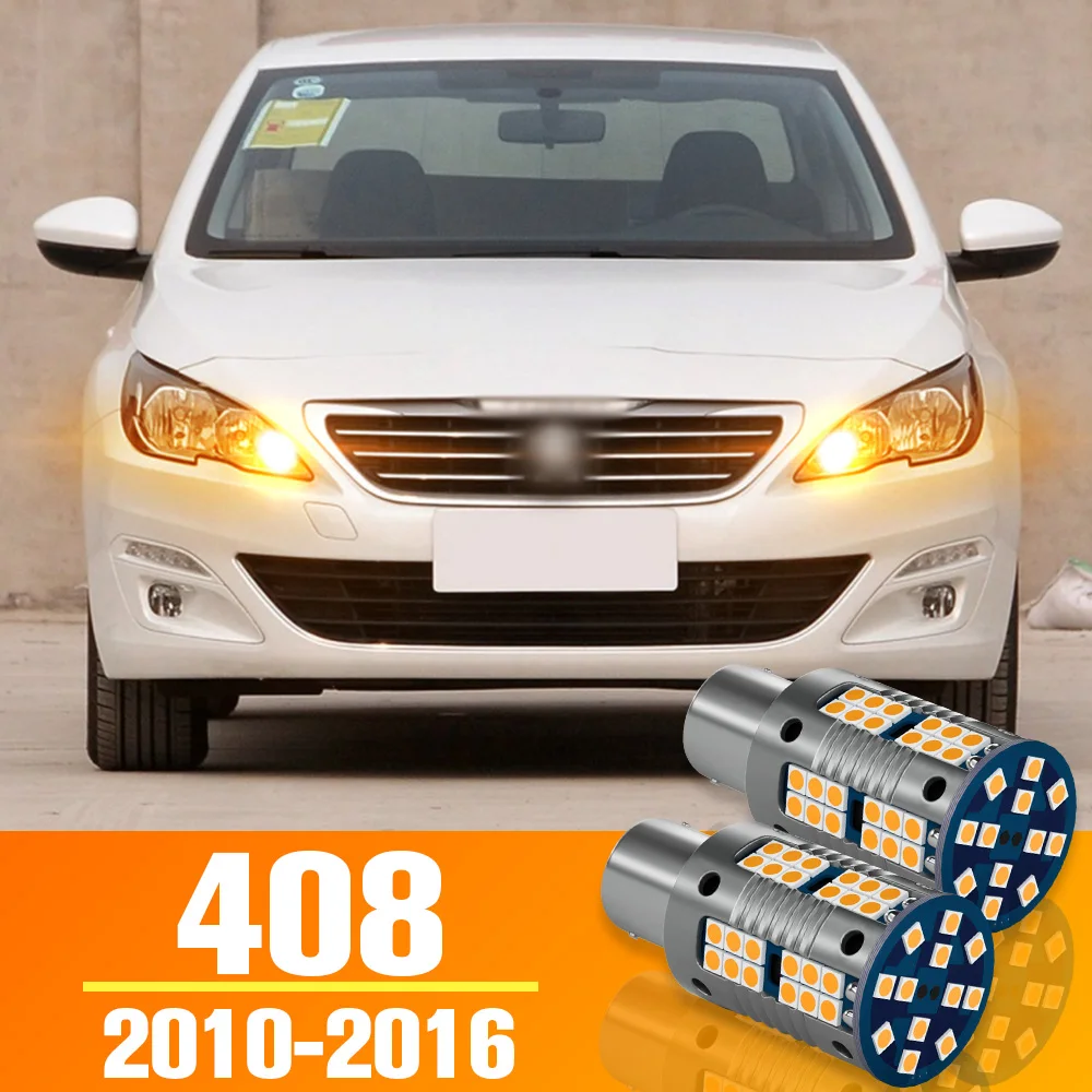 

2pcs LED Turn Signal Light Turning Bulb Accessories For Peugeot 408 2010-2016 2011 2012 2013 2014 2015