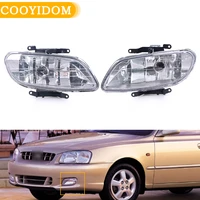car drl front bumper foglights foglamp headlight driving light for hyundai accent sedan 2000 2001 2002 92202 25000 92201 25000