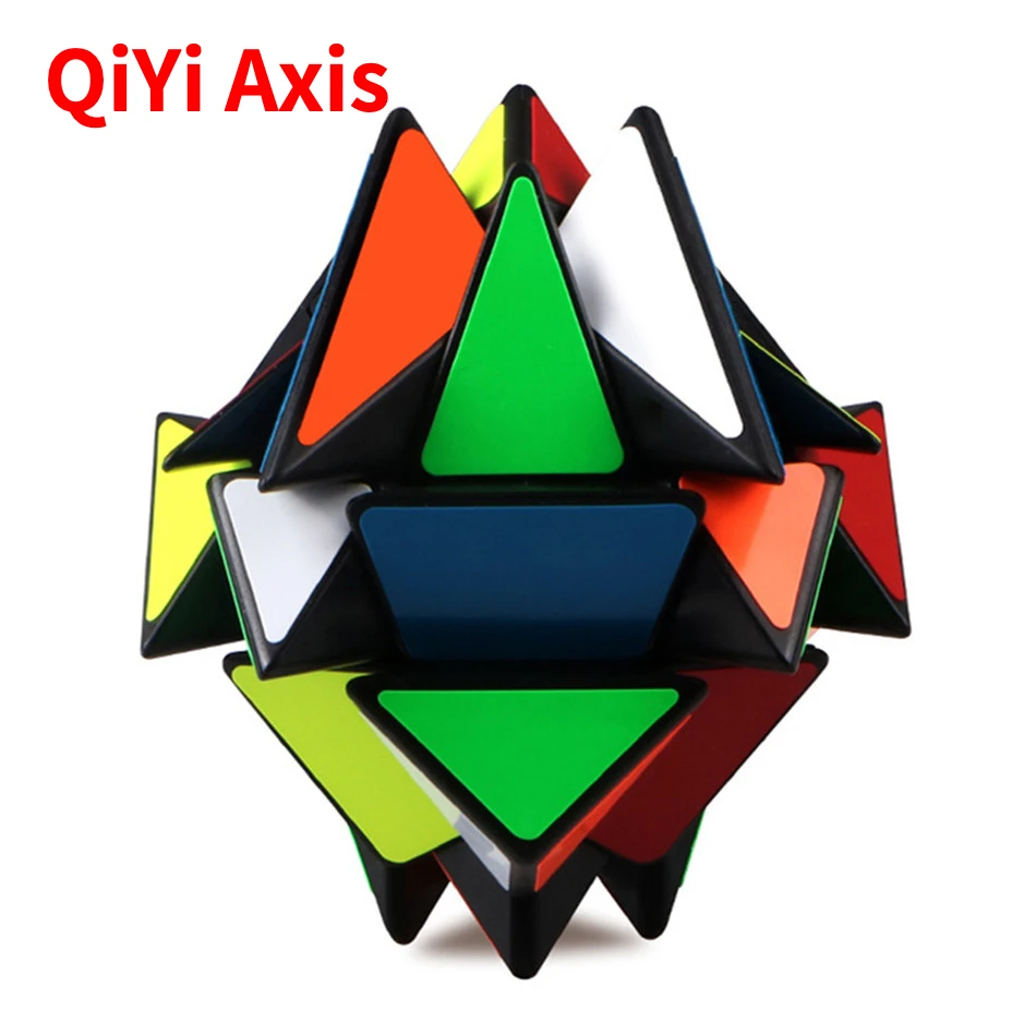 

[Funcube]QiYi Axis Magic Cube QIYI Axis 3x3 Cubo Magico Puzzle Change Irregularly Jinggang Cube with Frosted Sticker 3x3x3 Body
