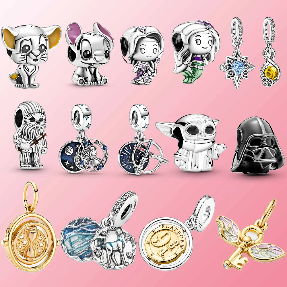 

2022 NEW Sale Fine Silver S925 Original Pendan Cute Fashion Charm Beads Pendants Fit Pandora Bracelet For Women Fashion Gift