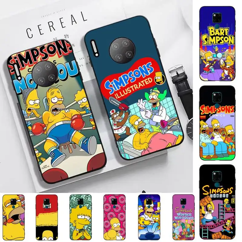 

Disney The Simpsons Phone Case for Huawei Mate 20 10 9 40 30 lite pro X Nova 2 3i 7se